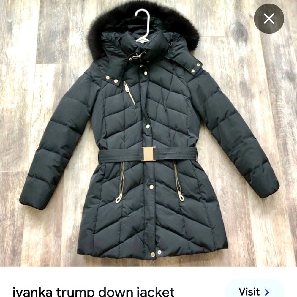 Beautiful New Ivanka Trump Navy Blue Down Jacket!